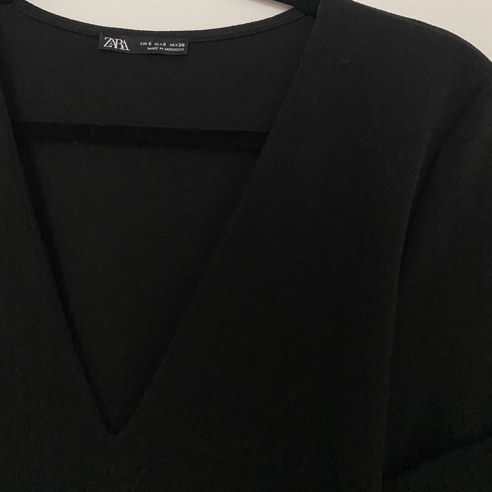 Zara v neck t-shirt dress